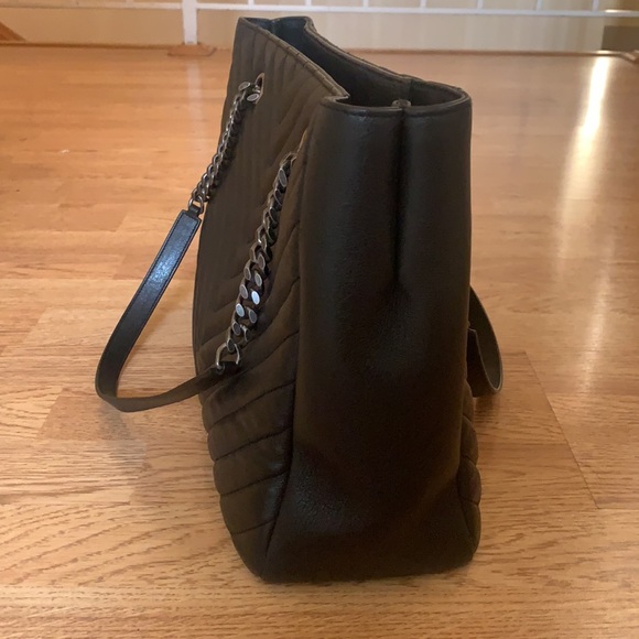 Vintage YSL Black Chevron Tote - Picture 5 of 16